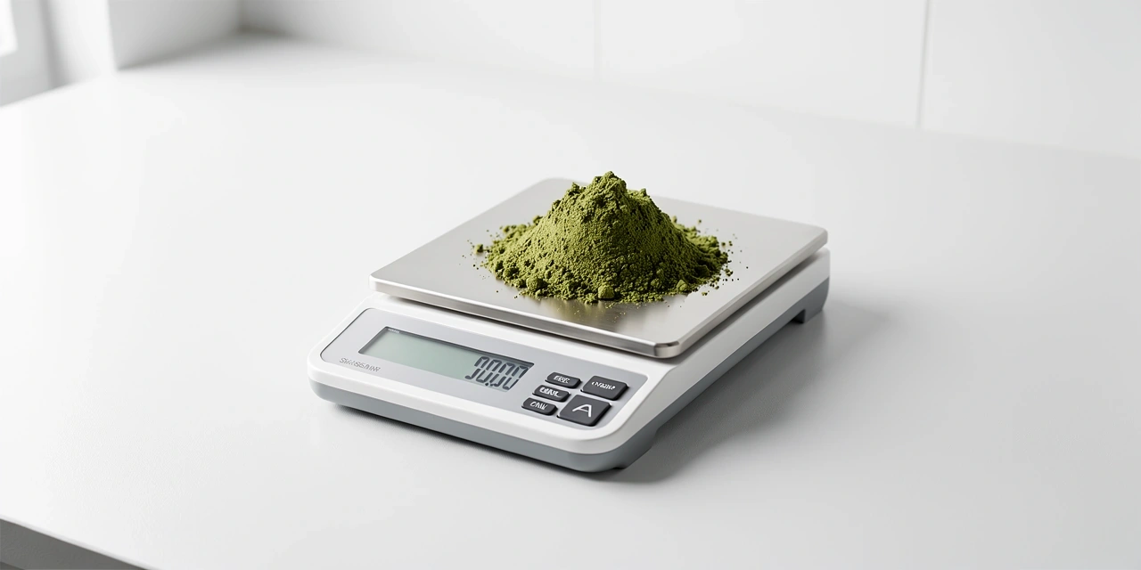 Proceso de pesaje de extractos naturales