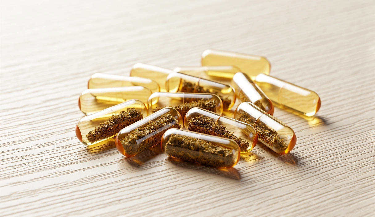 Cápsulas de fórmula natural